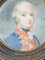 Miniature Portrait of a French Officer, 18th or 19th Century, Watercolor, Framed 4