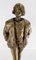 Paggio in piedi in bronzo, Francia dell'inizio del XX secolo, attribuito a Leon Noel Delagrange, Immagine 5