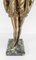 Paggio in piedi in bronzo, Francia dell'inizio del XX secolo, attribuito a Leon Noel Delagrange, Immagine 6