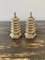 Silver Godinger Chinoiserie Pagoda Salt and Pepper Shakers, Set of 2 2