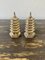 Silver Godinger Chinoiserie Pagoda Salt and Pepper Shakers, Set of 2 3