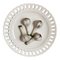 Plato Trompe Loeil de porcelana vintage, Imagen 1