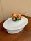 Vintage Italian Glazed Ceramic Trompe Loeil Mushroom Casserole Dish 5