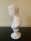 Buste Masculin Vintage Classique en Plâtre d'Hermès Sculpture 5
