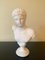 Buste Masculin Vintage Classique en Plâtre d'Hermès Sculpture 2