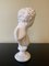 Buste Masculin Vintage Classique en Plâtre d'Hermès Sculpture 7