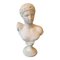 Buste Masculin Vintage Classique en Plâtre d'Hermès Sculpture 1