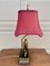 Traditional Horse Lamp with Cranberry Shade 8