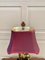 Traditional Horse Lamp with Cranberry Shade 4