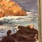 Guazzo con paesaggio marino, anni '50, carta, Immagine 4