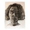 Ritratto di donna grande, anni '70, carboncino su carta, Immagine 1