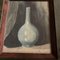 Vaso in ceramica Still Life, anni '70, acquerello su carta, con cornice, Immagine 2