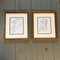 Abstract Compositions, Ink Drawings, 1970s, Framed, Set of 2 7