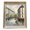 Dore, Paris Street Scene, 1950s, Painting on Canvas, Framed, Image 1