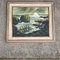 Paesaggio marino roccioso modernista, anni '50, dipinto su tela, con cornice, Immagine 6