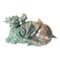Figura de elefante de jade de jadeíta chino tallado, siglo XX, Imagen 1