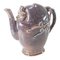 Tetera de jarra con forma de rompecabezas de melocotón esmaltado tipo Jun morado chino de principios del siglo XX, Imagen 1