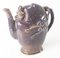 Tetera de jarra con forma de rompecabezas de melocotón esmaltado tipo Jun morado chino de principios del siglo XX, Imagen 10