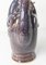 Tetera de jarra con forma de rompecabezas de melocotón esmaltado tipo Jun morado chino de principios del siglo XX, Imagen 5
