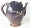 Tetera de jarra con forma de rompecabezas de melocotón esmaltado tipo Jun morado chino de principios del siglo XX, Imagen 4