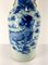 19th Century Chinese Chinoiserie Blue and White Celadon Floor Vase, Image 3