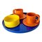 Mid-Century Modern Colorful Assembled Group of Heller Dishware by Massimo Vignelli 1