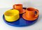 Mid-Century Modern Colorful Assembled Group of Heller Dishware by Massimo Vignelli 13