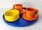 Mid-Century Modern Colorful Assembled Group of Heller Dishware by Massimo Vignelli, Image 13
