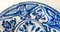 18th Century Middle Eastern Blue and White Kashan Plate 6