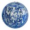 18th Century Middle Eastern Blue and White Kashan Plate, Image 1