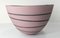 Mid-Century Modern Art Pottery Matte Pink Black Swirl Bowl, Image 3