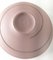 Mid-Century Modern Art Pottery Matte Pink Black Swirl Bowl 10