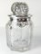 Early 20th Century Sterling Silver Overlay Engraved Glass Covered Jar, Image 3