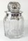 Early 20th Century Sterling Silver Overlay Engraved Glass Covered Jar 4