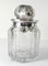 Early 20th Century Sterling Silver Overlay Engraved Glass Covered Jar, Image 2