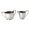 Early 20th Century Art Deco Sheffield Silver Plate Creamer and Sugar from James Dixon & Sons, Set of 2, Image 1