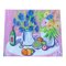 Bodegón rosa modernista de frutas y flores, años 90, Pintura sobre lienzo, Imagen 1