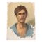 Retrato masculino, años 70, pintura sobre lienzo, Imagen 1