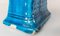 20th Century Chinese Electric Turquoise Blue Moon Flask Vase 11