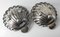 Cuencos italianos Mid-Century con forma de concha de plata 800. Juego de 2, Imagen 12