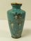 Vase Meiji Cloisonné en Fil d'Argent Turquoise, Japon, 19ème Siècle 2