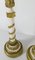 19th Century French Empire Gilt Bronze and White Marble Candlesticks, Set of 2 8