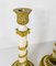 19th Century French Empire Gilt Bronze and White Marble Candlesticks, Set of 2 6