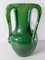 Early 20th Century Japanese Monochrome Green Crackle Glazed Awaji Vase 2