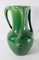 Early 20th Century Japanese Monochrome Green Crackle Glazed Awaji Vase 4