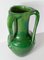 Early 20th Century Japanese Monochrome Green Crackle Glazed Awaji Vase 3