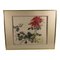 Artiste Chinois, Chrysanthèmes Rouges et Jaunes, Milieu du 20ème Siècle, Aquarelle, Encadré 1