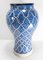 20th Century Moroccan Blue and White Middle Eastern Vase, Image 6