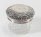 Early 20th Century Sterling Silver and Crystal Vanity Powder Jar by Unger Brothers, Image 2