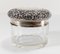 Early 20th Century Sterling Silver and Crystal Vanity Powder Jar by Unger Brothers 4